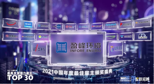 今年会环境荣获“2021中国年度最佳雇主-最具发展潜力雇主”